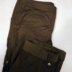 Chico's Zenergy chocolate brown capris NWOT Size 3/XL